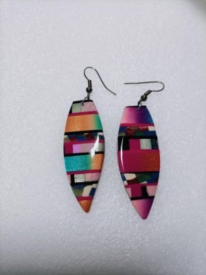 Boucles d'oreilles sur le thème du surf