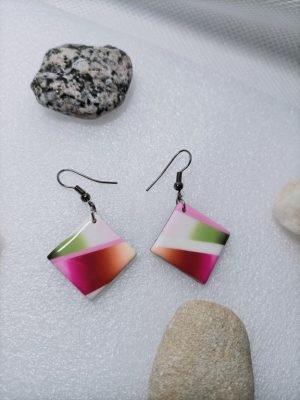 boucles d'oreilles carrée chic tendance