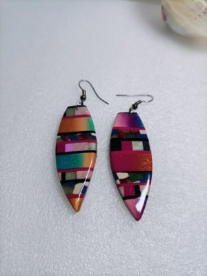 Boucles d'oreilles sur le thème du surf