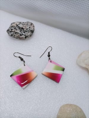 boucles d'oreilles carrée chic tendance
