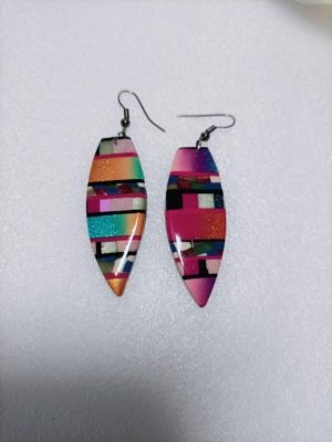 Boucles d'oreilles sur le thème du surf