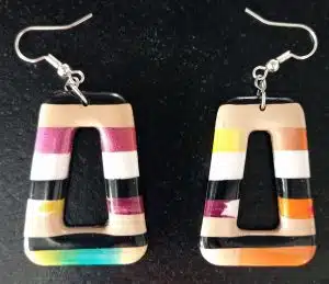 Boucles d'oreilles à motifs