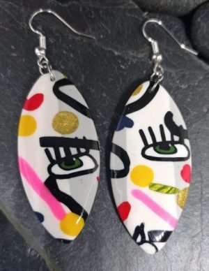 Boucles d'oreilles artistiques et chic