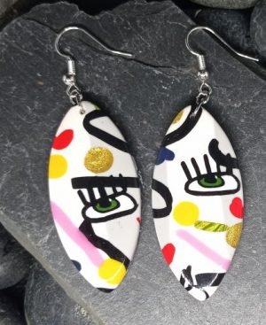 Boucles d'oreilles artistiques et chic