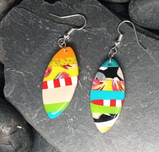Boucles d'oreilles artistiques stylées