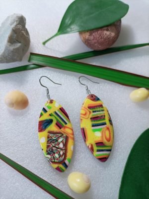 Boucles d'oreilles colorées chic