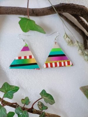 Paire de boucle d'oreille fantaisie originale