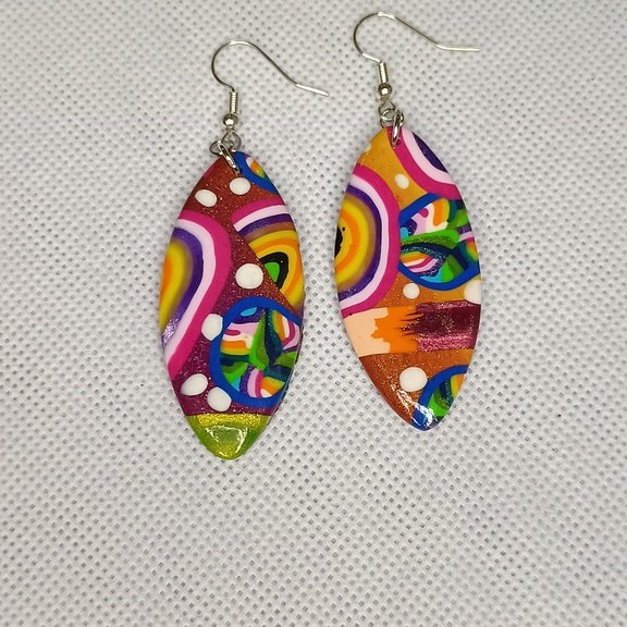 Boucles d'oreilles fantaisies artisanales design