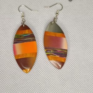 Boucles d’oreilles fantaisies artisanales colorées tendance et chic