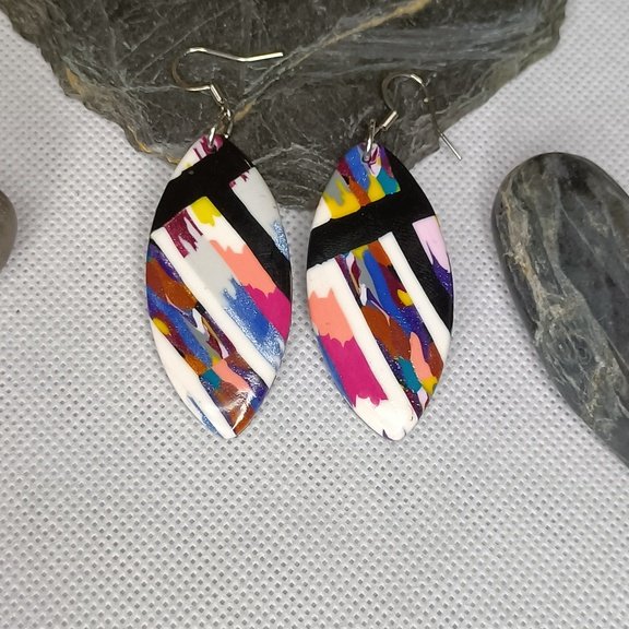 Boucles d'oreilles fantaisies artisanales fashion style