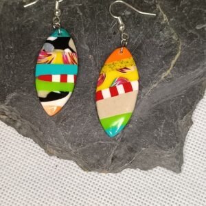 Boucles d’oreilles fantaisies artisanales artistiques stylées