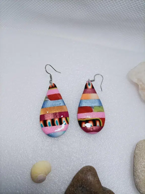 Boucles d'oreilles goutte d'eau uniques