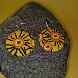 boucle d'oreille fantaisie soleil