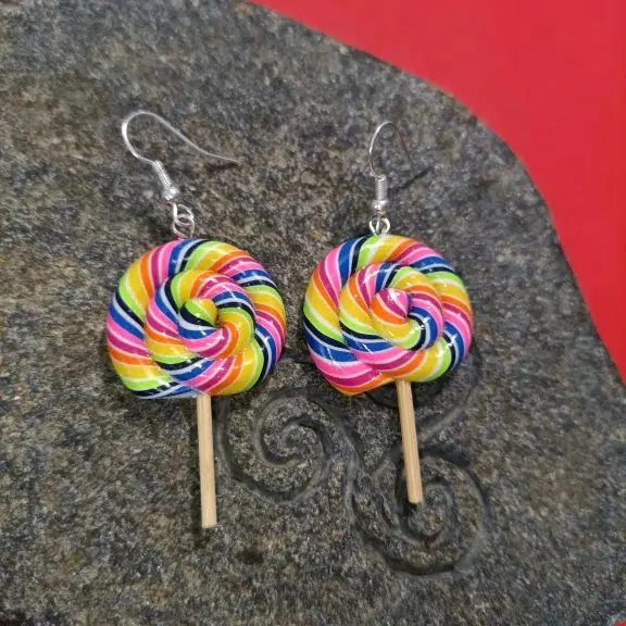 boucles d'oreilles en forme de sucette