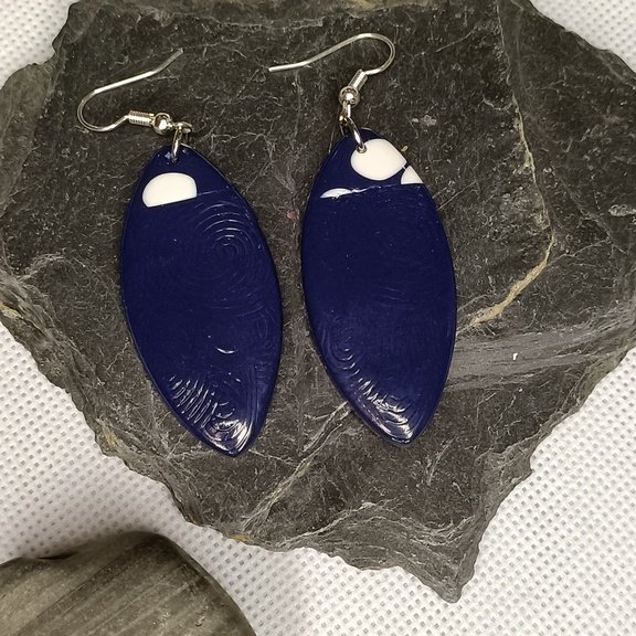 Boucles d'oreilles fantaisies artisanales design style marine – Image 6