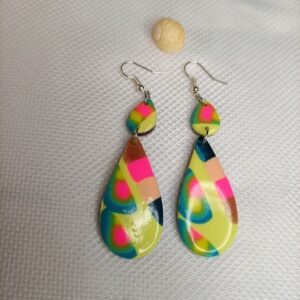 Boucles d’oreilles fantaisies pastel