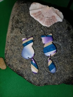 boucles d'oreilles félin tendance chic