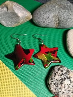 boucles d'oreilles fantaisie forme étoile