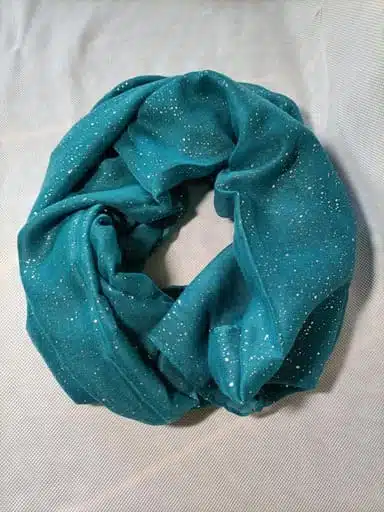 foulard mode couleur bleu canard pour femme