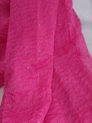 foulard tendance chic couleur rose pailleté