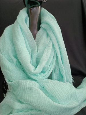 joli foulard fashion tendance couleur unie bleu lagon