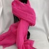 foulard tendance chic couleur rose pailleté