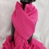 foulard tendance chic couleur rose pailleté
