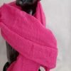 foulard tendance chic couleur rose pailleté