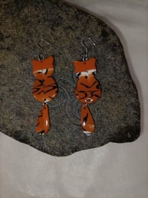 boucles d'oreilles minet tendance