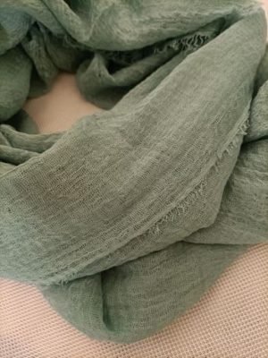 foulard couleur unie vert émeraude pour femme