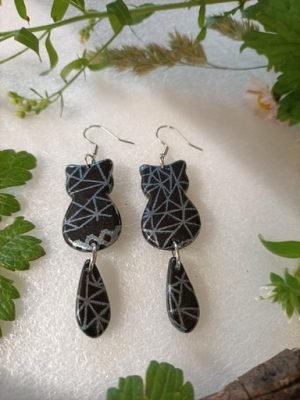 boucles d'oreilles chatons