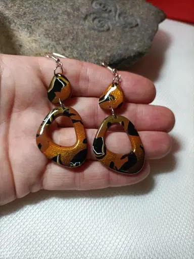 boucles d'oreilles tendance chic savane
