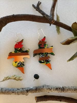 boucles d'oreilles oiseau originale