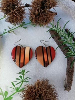 boucles d'oreilles forme de coeur style andalouse