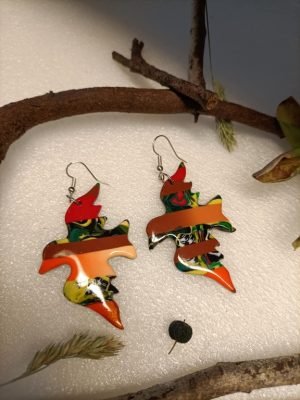 boucles d'oreilles oiseau originale