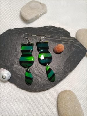 boucles d'oreilles chaton mignon