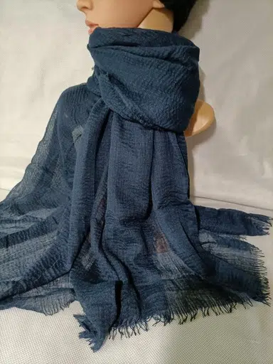 foulard chic tendance bleu marine