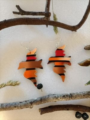 boucles d'oreilles oiseau originale tendance