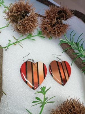 boucles d'oreilles forme de coeur style andalouse