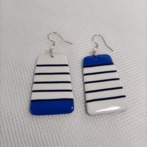 Boucles d’oreilles fantaisies artisanales forme originale inspiration marine