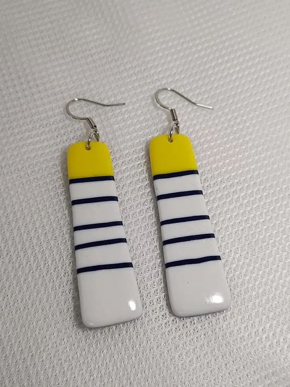 boucles d'oreilles forme originale d'inspiration marine