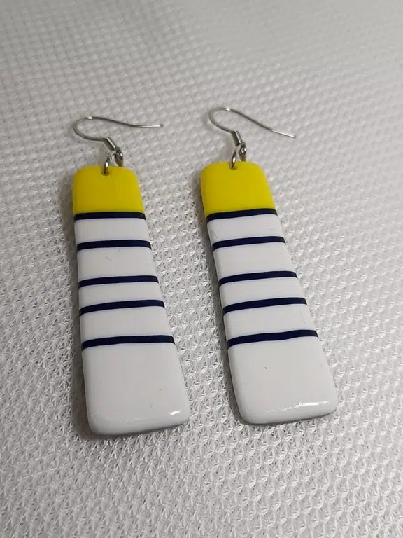 boucles d'oreilles forme originale d'inspiration marine