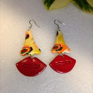 Boucles d’oreilles de créateur fantaisies artisanales