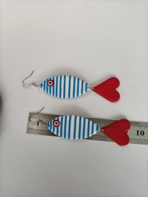 boucles d'oreilles forme originale inspiration marine fun